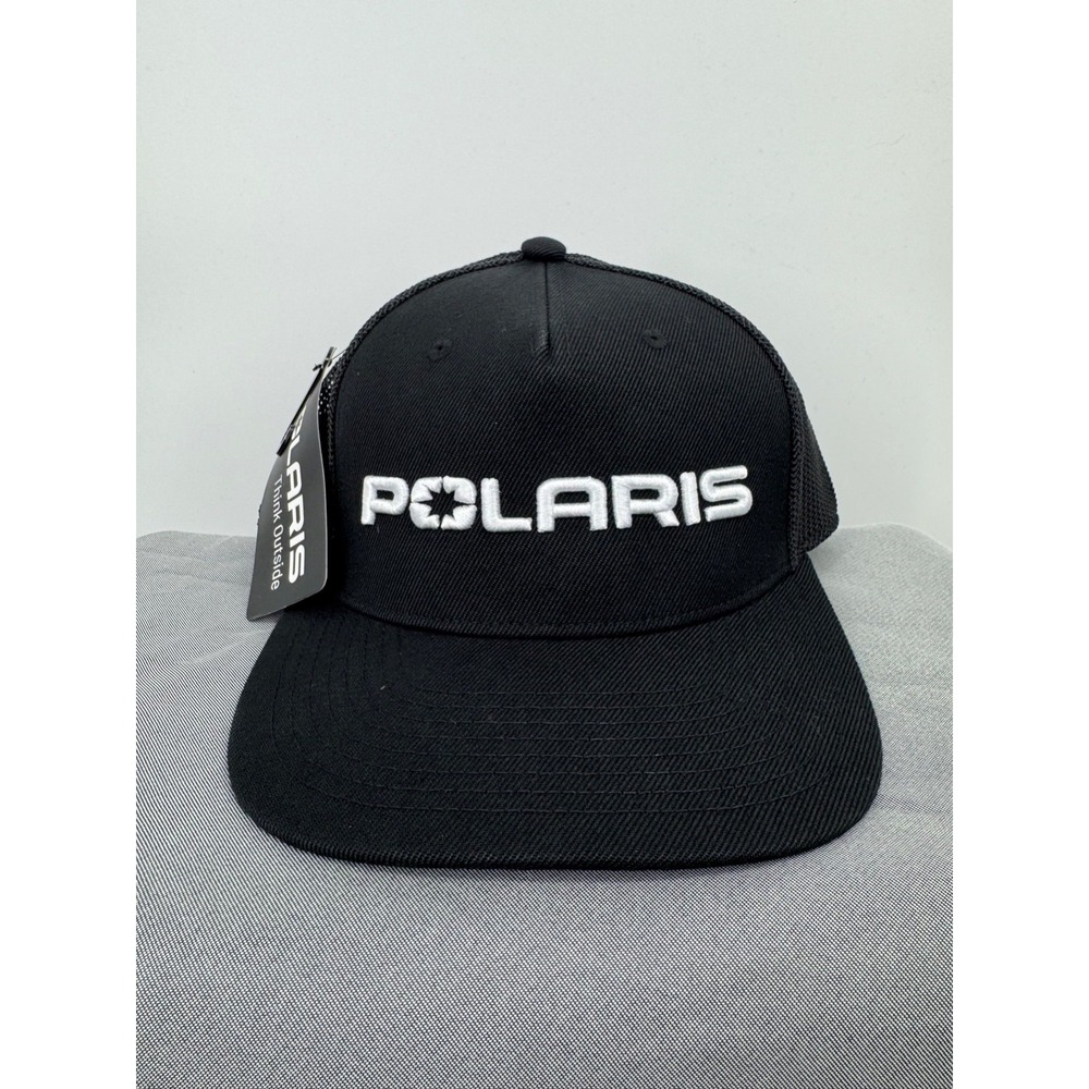 NWT Polaris Think‎ Outside Staple Hat Men's Black Adjustable Sports Snapback Cap